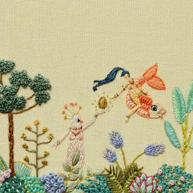 Ciptakan fantasi dari teknik sulam