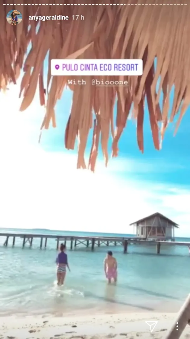 anya geraldine liburan