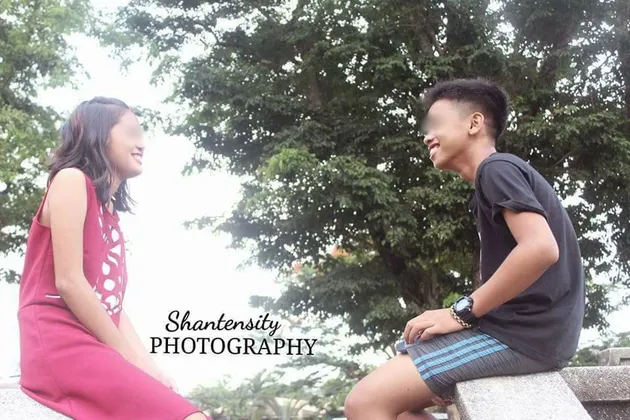 foto unik, foto miris, foto bocah ciuman, foto bocah pegangan tangan