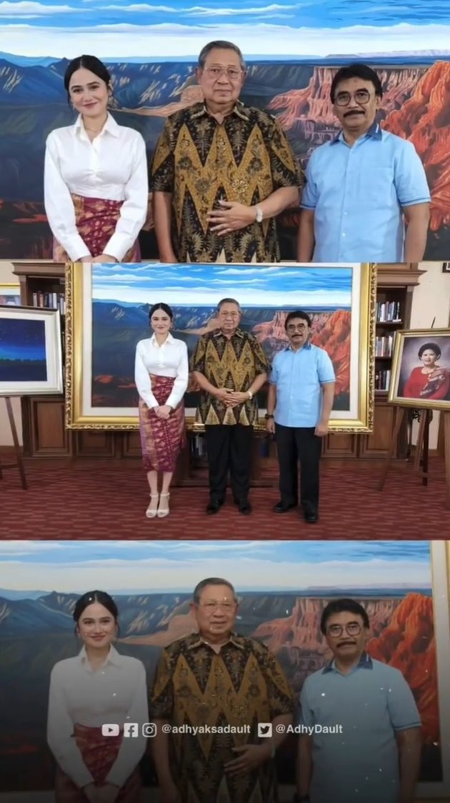 Meeting SBY, 8 Pictures of Anggun Syifa Hadju Flooded with Praise - Called 'Bu Menteri' by Netizens
