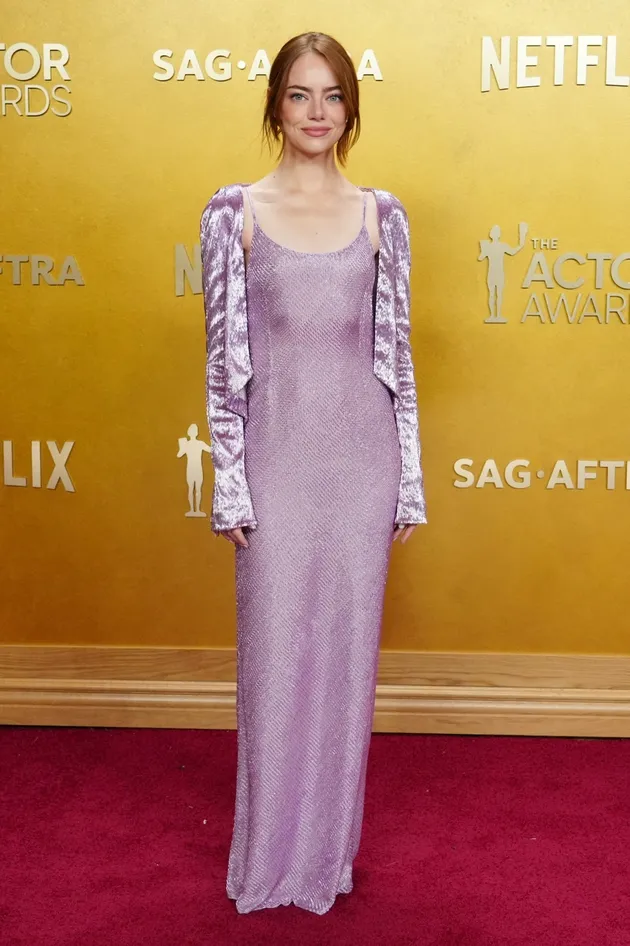 Emma Stone di Red Carpet Actor Awards 2026