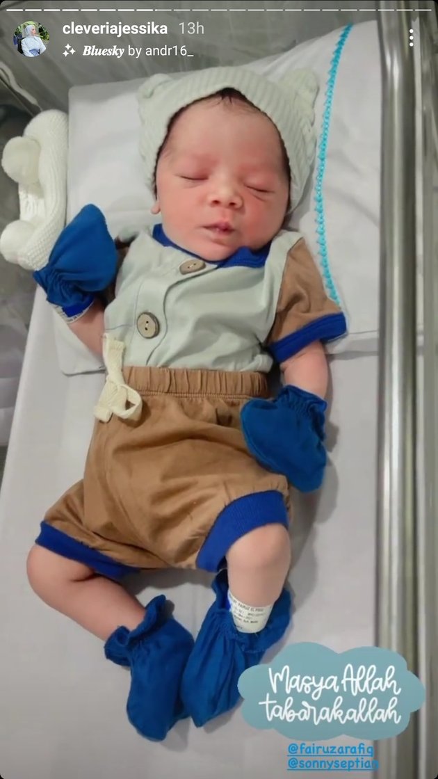 Excellent Seed! Check Out 7 Portraits of Baby Zhafi, the Child of Fairuz A Rafiq and Sonny Septian, Born on a Beautiful Date, Handsome - Has a Pointed Nose from Birth