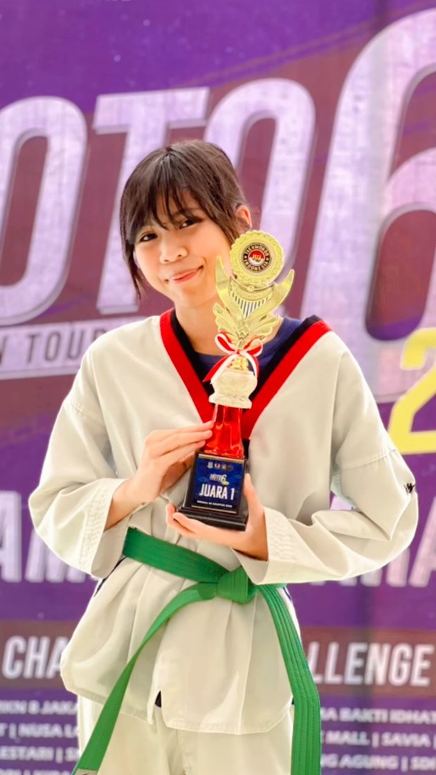 Make Proud, 10 Photos of Zivara, Nirina Zubir's Daughter, Winning the Taekwondo Tournament - Happy to Bring Home the First Champion Trophy