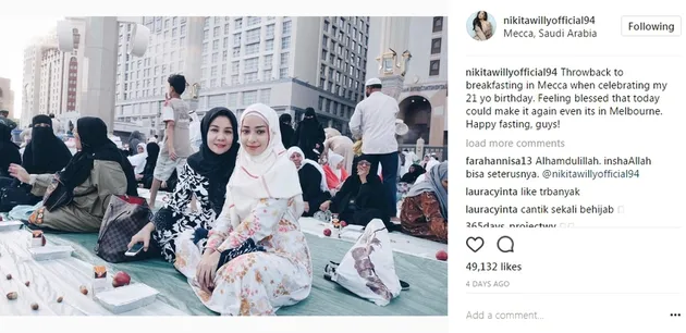 nikita willy, lebaran