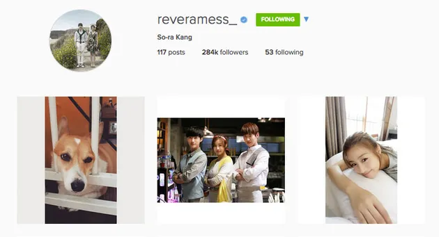 Instagram Aktris Korea