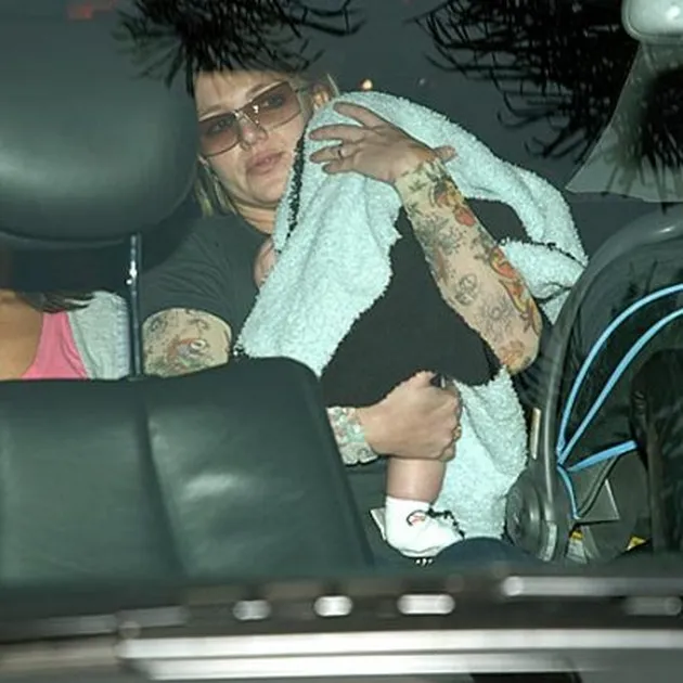 britney and the baby