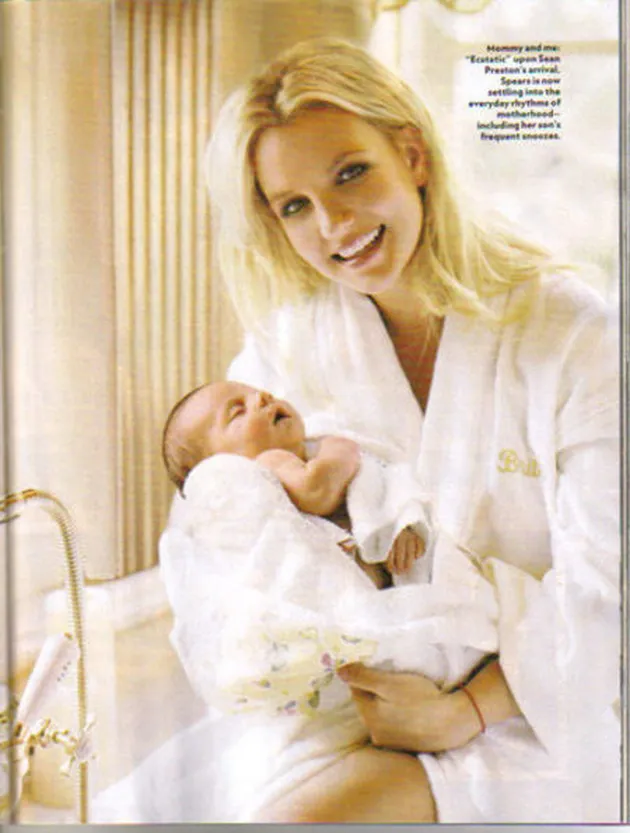 britney and the baby