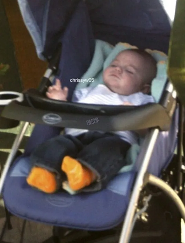 britney and the baby