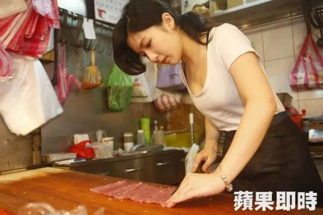 Penjual daging cantik Taiwan