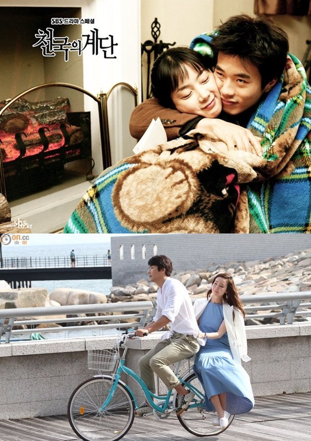 Jadi pasangan legendaris sejak main bareng di Stairway to Heaven, Choi Ji Woo dan Kwon Sang Wo reuni lagi setelah 11 tahun pada 2014 silam di serial Temptation.