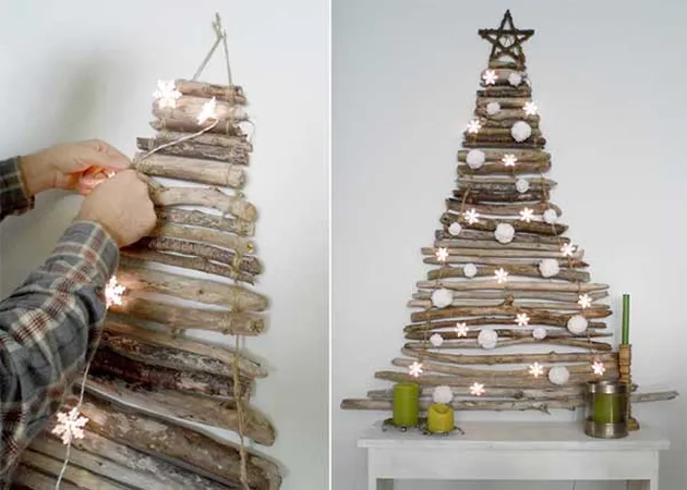 foto-foto pohon Natal berbahan unik tak biasa