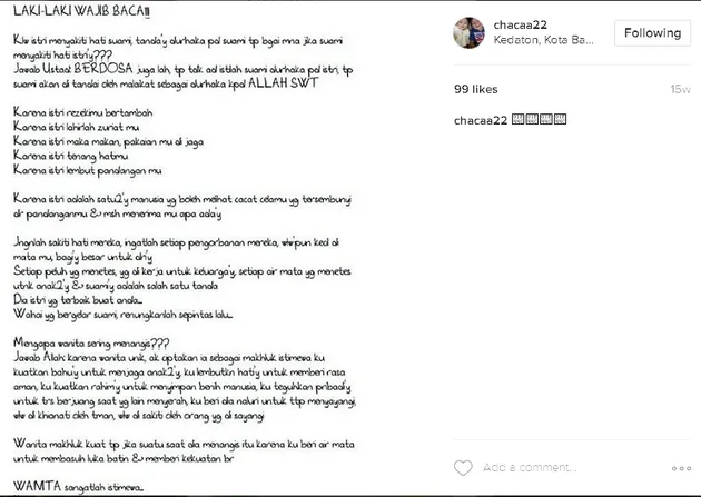 Chacha Andika Kangen Band