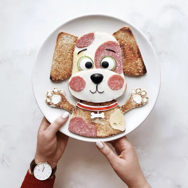 Karakter lucu dari makanan ala Daryna Kossar