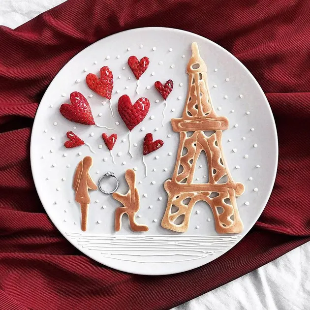 Karakter lucu dari makanan ala Daryna Kossar