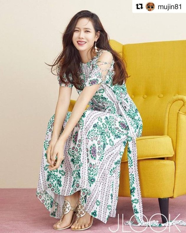 Bintang film kelas A, Son Ye Jin, kalau sedang menghadiri event award atau pemotretan percaya pada Jenny House.