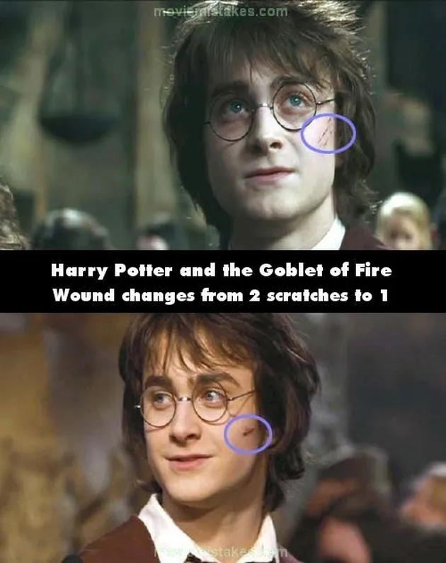 Bloopers Harry Potter