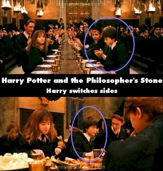 Bloopers Harry Potter
