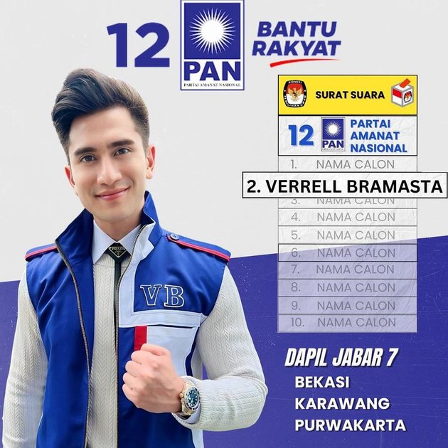 Line of Portrait Verrell Bramasta's Style in Campaign Posters - His Outfit is Criticized, Netizens: Is He Running for Office or Becoming a Brand Ambassador?