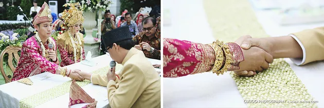 Akad Nikah Putri Titian dan Junior Liem