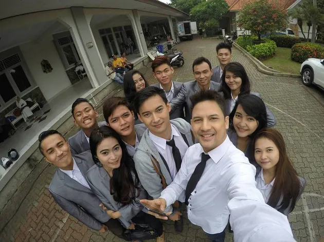 foto-foto Lucky Perdana syuting Anak Menteng