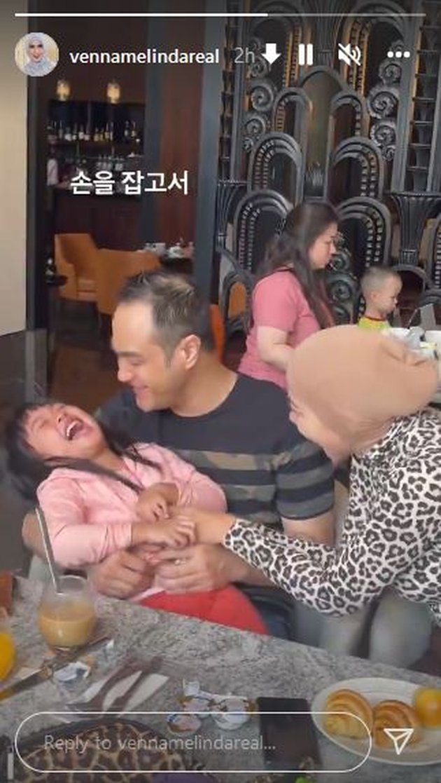 Given a Special Call, Portrait of Ferry Irawan Taking Care of Vania, Venna Melinda's Adopted Child