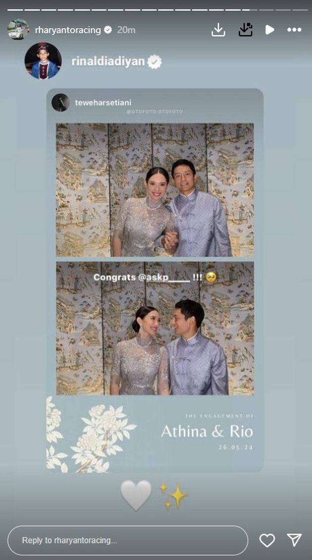 Attended by Sandiaga Uno, 10 Portraits of Rio Haryanto Proposing to His Beautiful Girlfriend - Radiating Happy Smiles