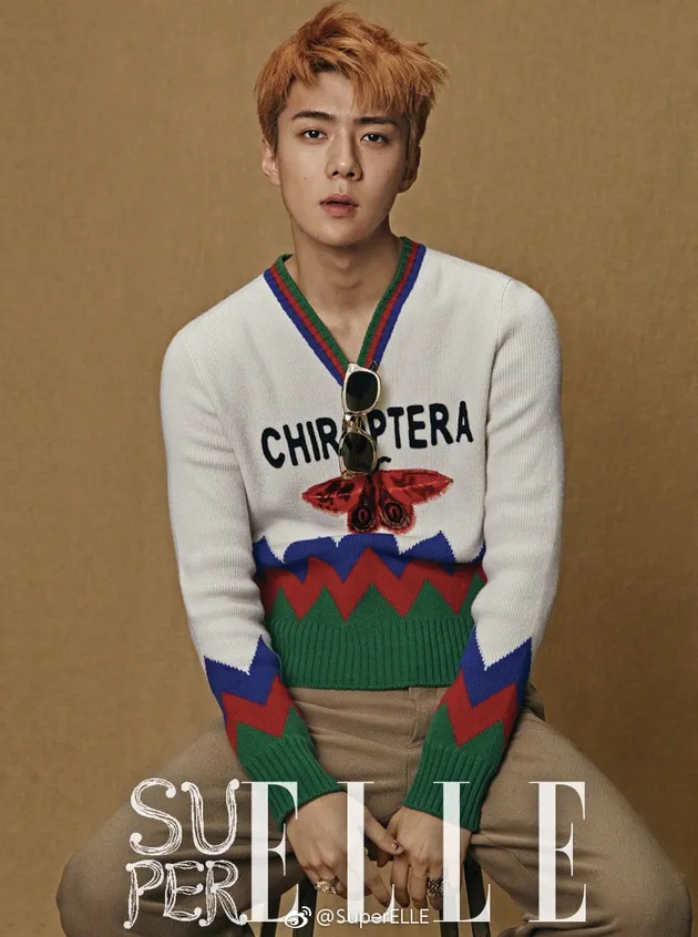 Sebelum jadi cover majalah SuperELLE, Sehun pernah menghiasi sampul W edisi EXOclusive, majalah Thailand OPTIMUM Style, majalah TOM, dan Marie Claire.