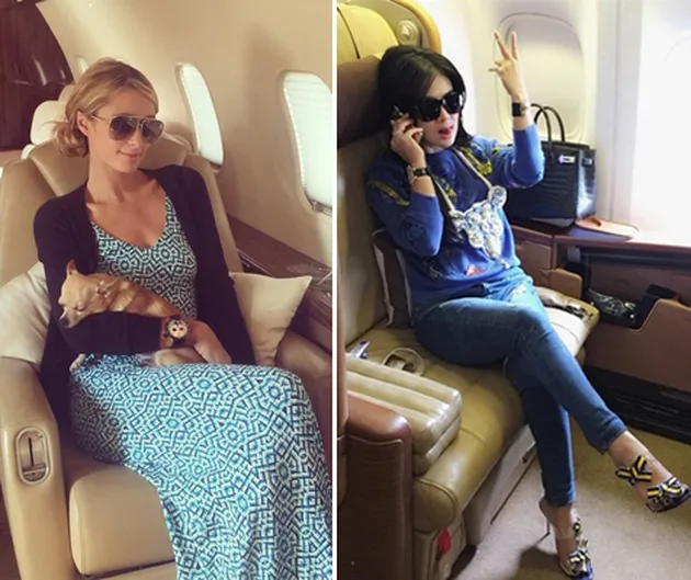 Jet Pribadi Syahrini - Paris Hilton
