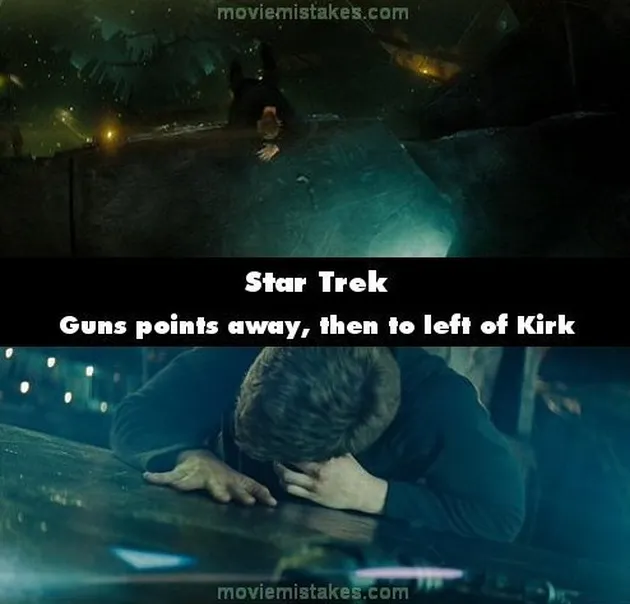 star trek bloopers, kesalahan di film star trek