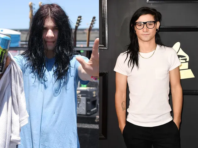 Sonny Moore atau lebih dikenal sebagai Skrillex dulu pernah tergabung dalam sebuah band From First to Last. Dulunya Skrillex berpenampilan sangat emo dengan rambut panjang belah tengah. Meski saat ini sang DJ yang pernah berkolaborasi dengan girl group K-Pop 4Minute ini tetap tampak seperti emo, penampilannya terbilang lebih rapi dan bersih.