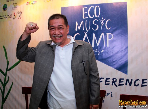 Deddy Mizwar ikut memberikan dukungan untuk gelaran Eco Music Camp 2015 yang dilangsungkan di wilayahnya di Jawa Barat.
