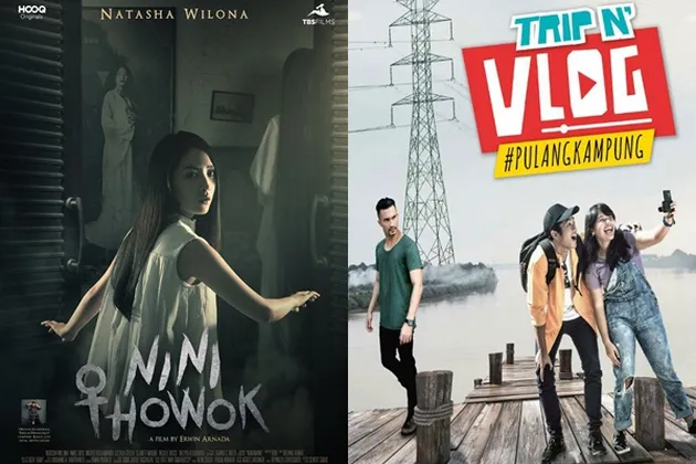 Yang suka genre horor bisa melihat akting Natasha Wilona dalam 'NINI THOWOK'. Film ini bercerita tentang Nadine yang pindah ke Solo untuk mengurus losmen peninggalan neneknya. Losmen itu punya satu kamar yang dilarang dibuka. Setelah kejadian aneh, Nadine membuka kamar itu dan menemukan lukisan dan boneka nini thowok | 'TRIP N VLOG: #PULANG KAMPUNG' bercerita tentang travel blooger bernama Qiana yang liburan ke Jambi. Tapi kemudian dia duculik oleh oleh anak buah Alex yang ingin mengambil emas milik kakek Qiana. Film ini dibintangi Amel Carla dan Reza Pahlevi | Kedua film ini tayang pada 1 Maret.