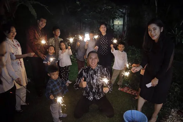 foto-foto tahun baru keluarga besar SBY