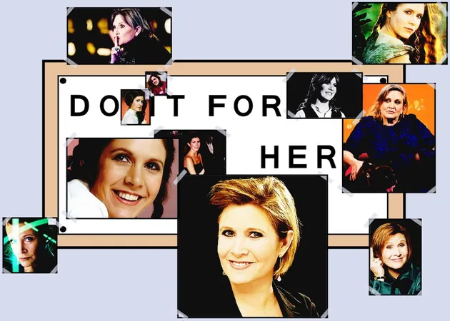 Foto 10 Gambar Kartun Carrie Fisher Yang Memilukan Hati