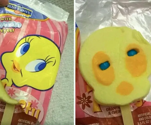 foto unik, foto aneh, makanan yang nggak sesuai kemasan