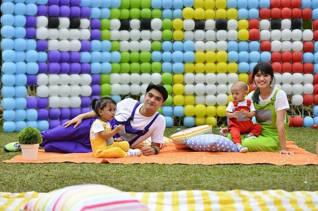 FOTO: Acara Ultah Anak Ricky Harun - Herfiza Serba Teletubbies!