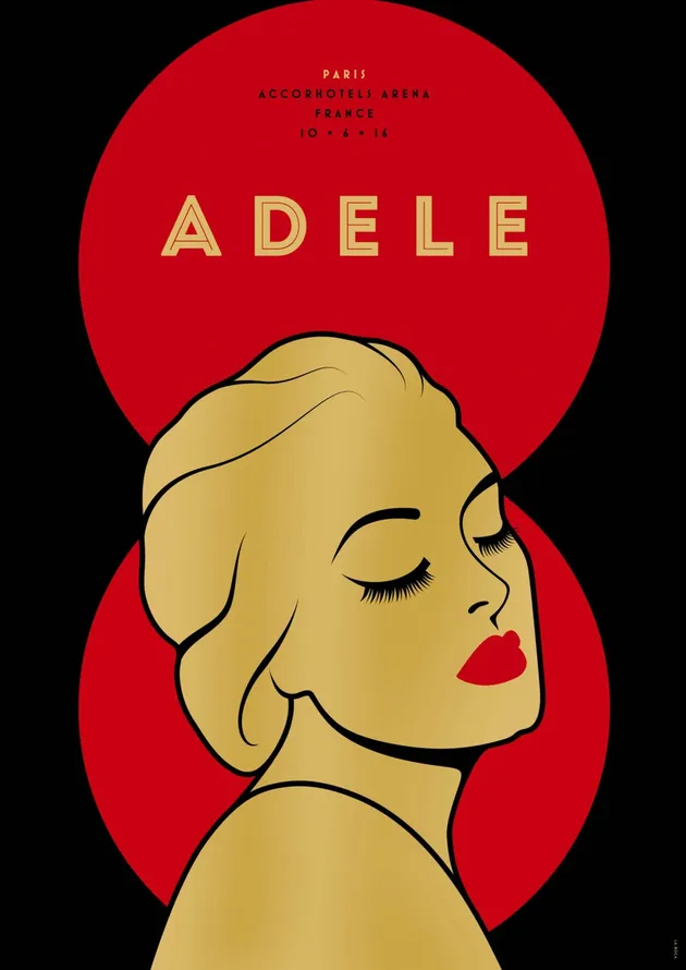 Adele European Tour Posters