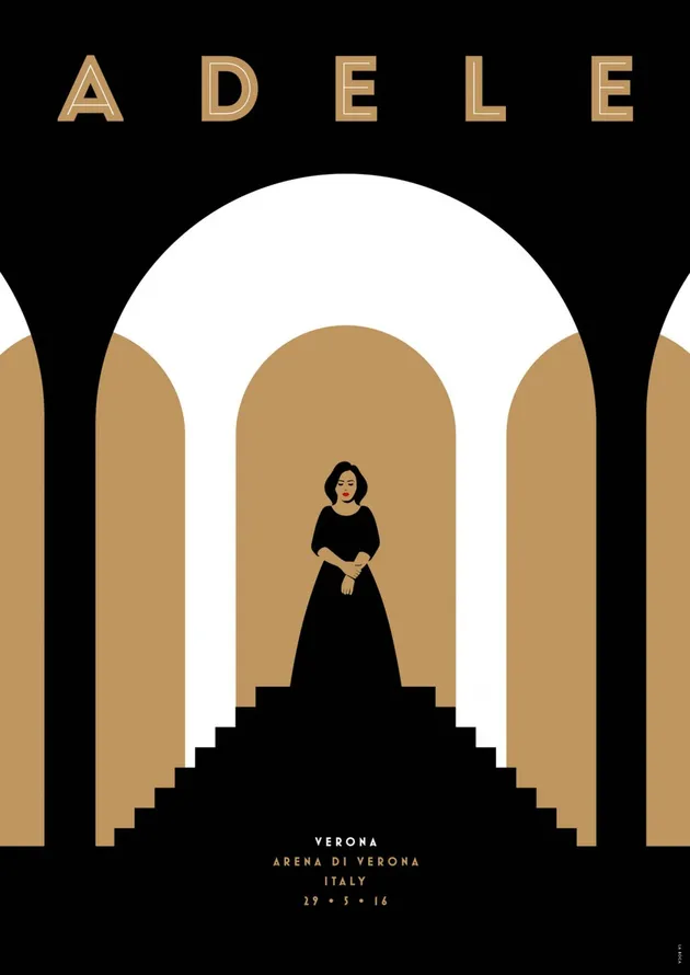 Adele European Tour Posters