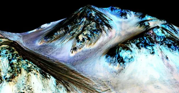 Air Mengalir di Planet Mars