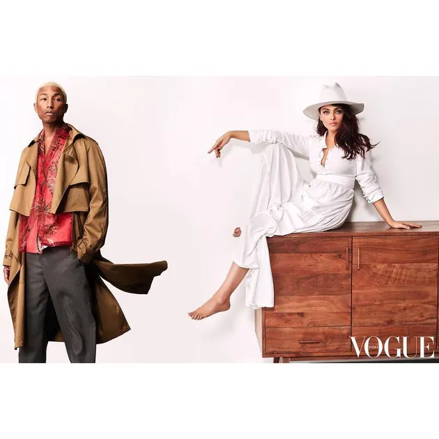 Aishwarya Rai Bachchan Pharrell William Vogue India April 2018
