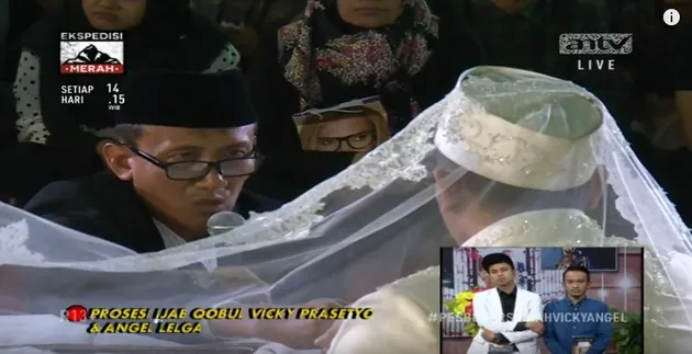 akad nikah vicky prasetyo angel lelga