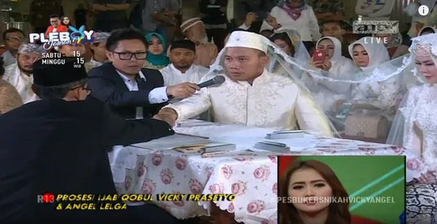 akad nikah vicky prasetyo angel lelga