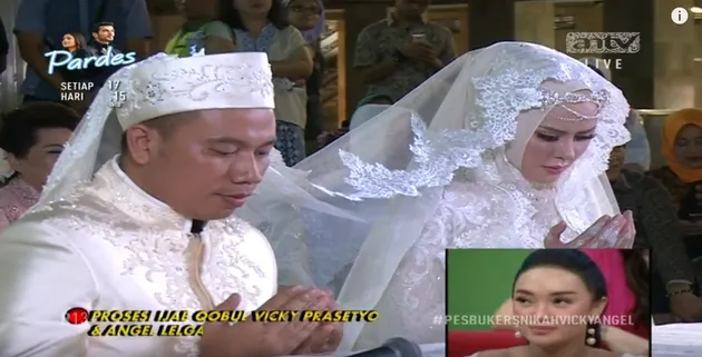 akad nikah vicky prasetyo angel lelga