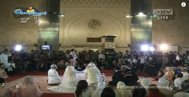 akad nikah vicky prasetyo angel lelga