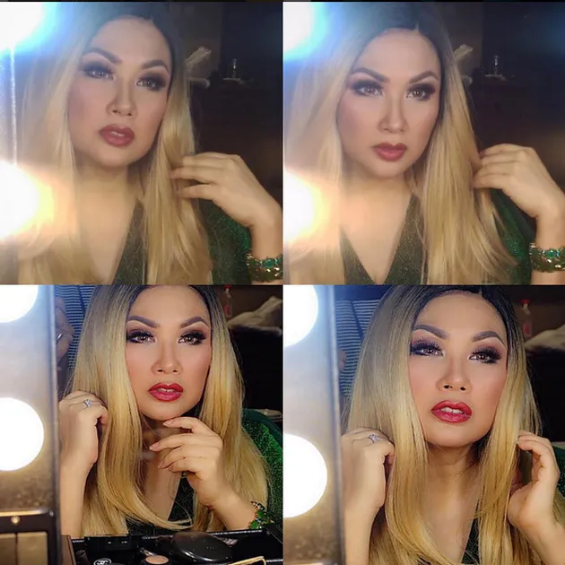 Penyanyi Cantik di Backstage