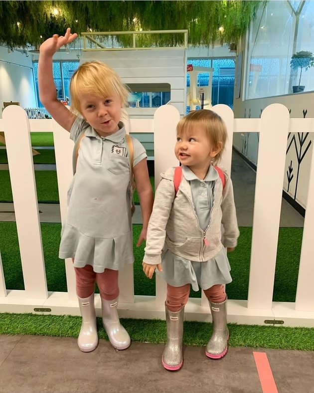Photo of Allie and Ollie, Marissa Nasution's Children, Super Cute Blonde Duo of German Descent