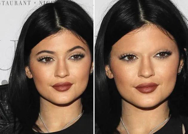 alis selebriti, seleb tanpa alis, foto unik