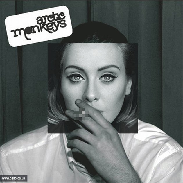 Tahu kan album WHATEVER PEOPLE SAY I AM, THAT'S WHAT I'M NOT dari Arctic Monkeys. Well, wajah Adele tampak fit in banget kan dengan rilisan tahun 2006 yang meraih sukses besar ini?
