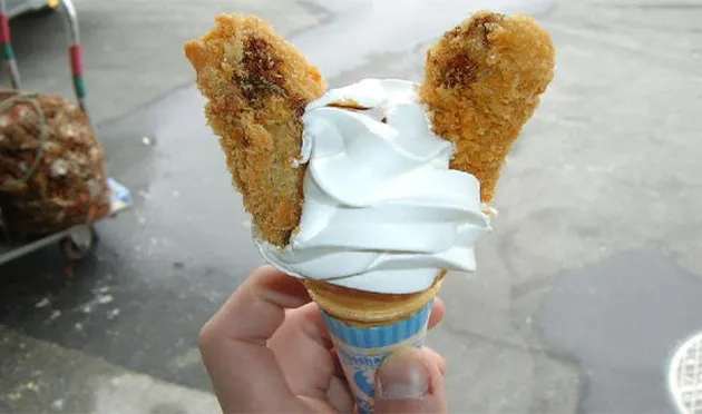 foto es krim dengan rasa teraneh