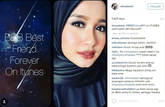 Laudya Cynthia Bella - Dimas Beck